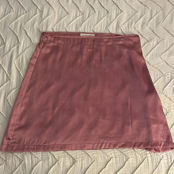 Free People x Brenda Knight Pink Mini Skirt - Picture 1 of 8